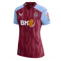 Camisa de Futebol Aston Villa Boubacar Kamara #44 Equipamento Principal Mulheres 2023-24 Manga Curta